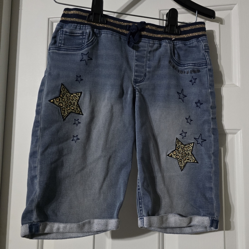 Wonder Nation Jean Shorts with Star Accents